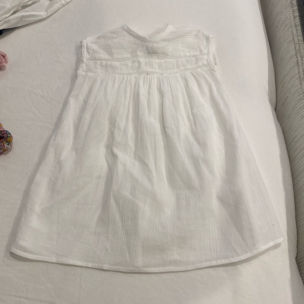 Bonbon little girls white dress